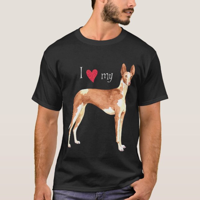 Camiseta Amo mi perro de Ibizan (Anverso)