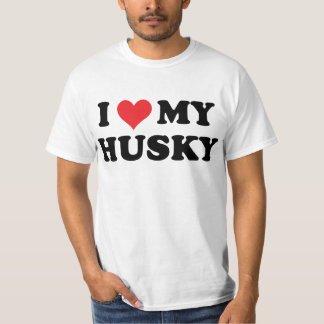 Camiseta Amo mi perro esquimal