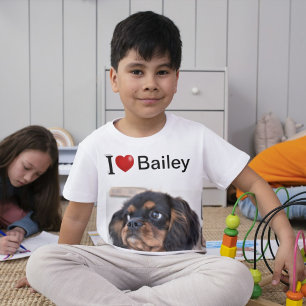 Camiseta Amo mi perro foto personalizada