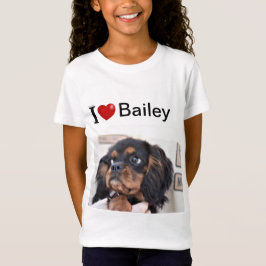 Camiseta Amo mi perro foto personalizada