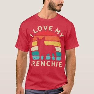 Camiseta Amo Mi Perro Frenchie Perro Perro Mascota Dueño Re