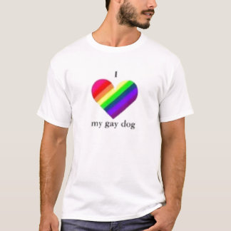 Camiseta Amo mi perro gay