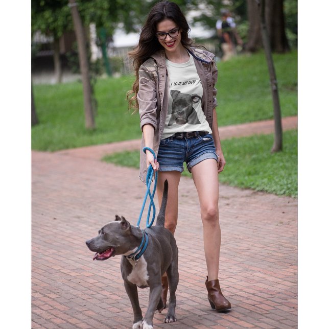 Camiseta Amo Mi Perro Pitbull (Subido por el creador)