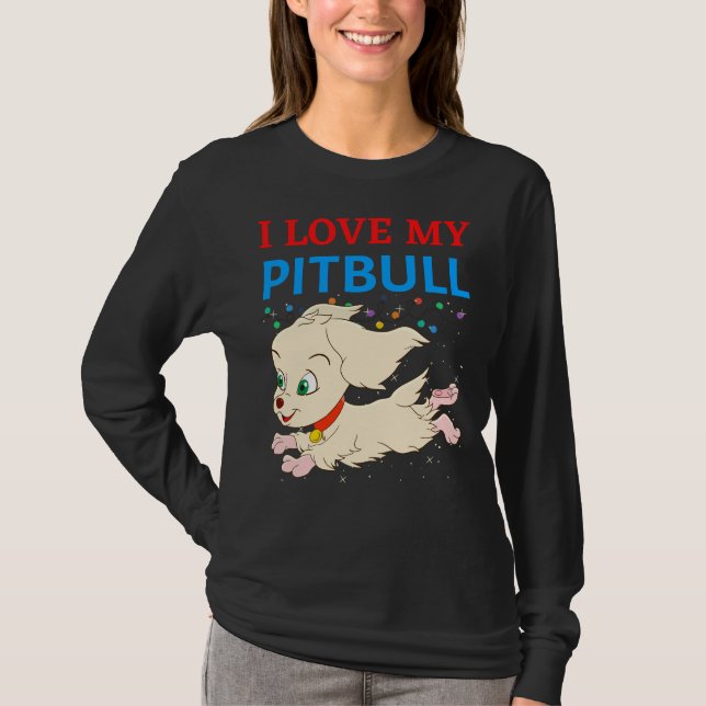 Camiseta Amo Mi Pitbull 19 (Anverso)