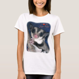 Camiseta Amo mi planeador del azúcar - el T de las mujeres