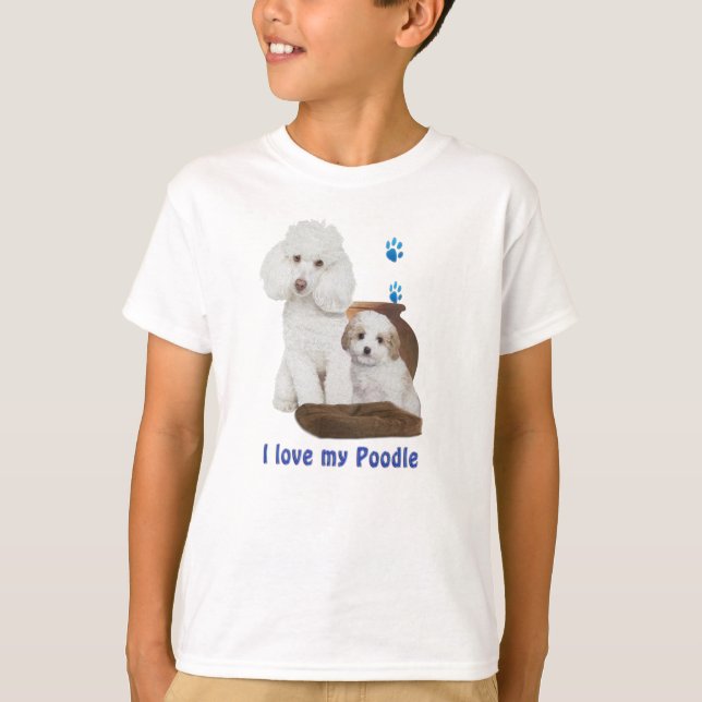 Camiseta Amo mi Poodle (Anverso)