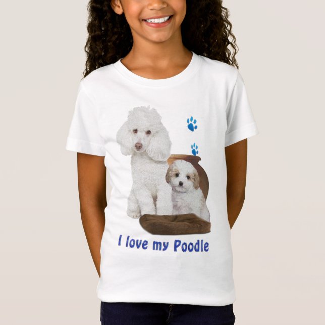 Camiseta Amo mi Poodle (Anverso)