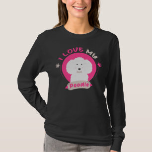 Camiseta Amo Mi Poodle Unisex Poodle Gigante Dueño De Poodl
