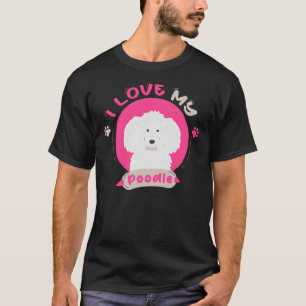 Camiseta Amo Mi Poodle Unisex Poodle Gigante Dueño De Poodl