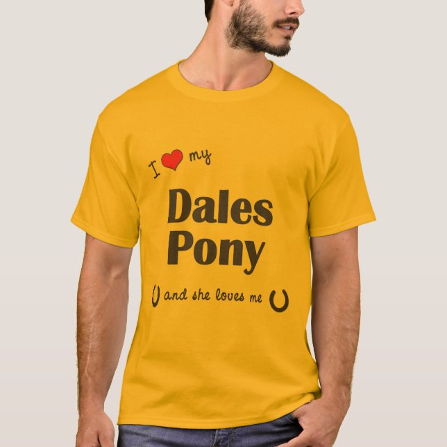 Camiseta Amo mi potro de los valles (el potro femenino) (Anverso)