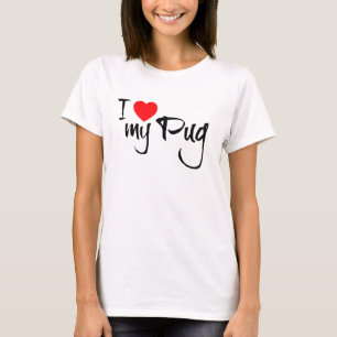 Camiseta Amo Mi Pug