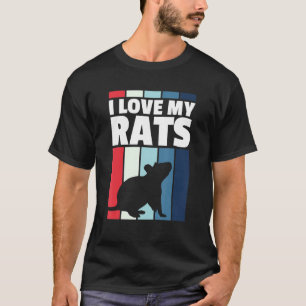 Camiseta Amo Mi Rata Retro