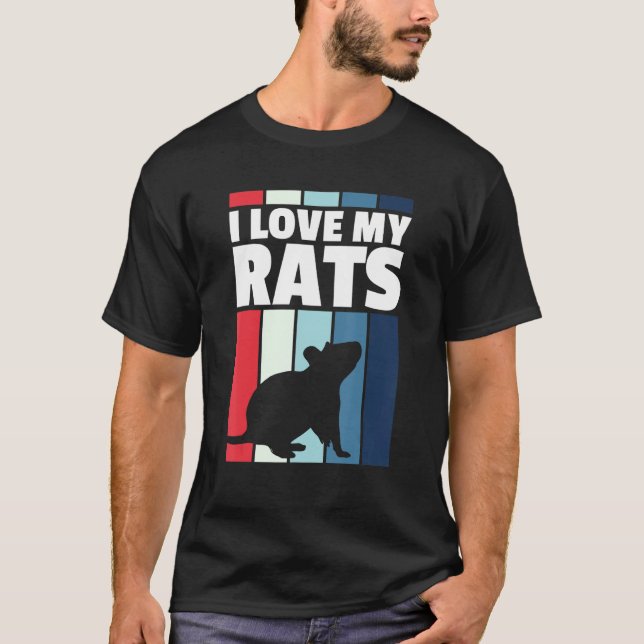 Camiseta Amo Mi Rata Retro (Anverso)