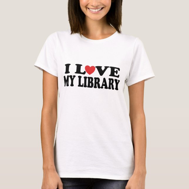 Camiseta Amo mi regalo del bibliotecario de la biblioteca (Anverso)