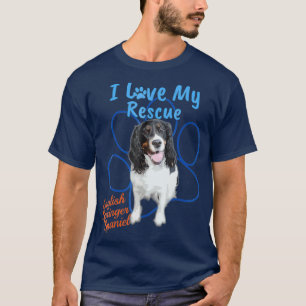 Camiseta Amo Mi Rescate Inglés Springer Spaniel Dog