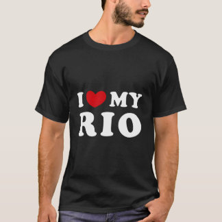 Camiseta Amo Mi Rio I Él Mi Rio