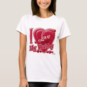 Camiseta Amo mi rojo hubby - corazón