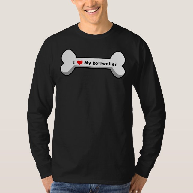 Camiseta Amo Mi Rottweiler (Anverso)