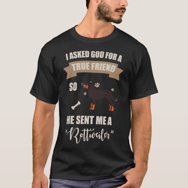 Camiseta Amo Mi Rottweiler S (Anverso)
