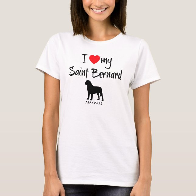 Camiseta Amo Mi San Bernard (Anverso)