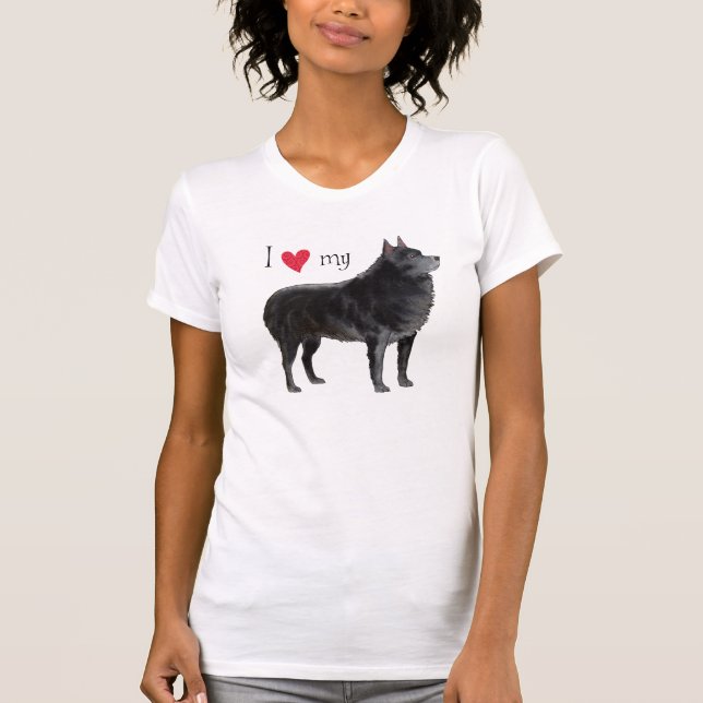 Camiseta Amo mi Schipperke (Anverso)