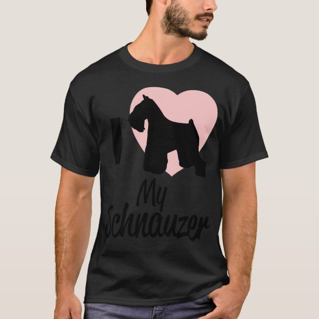 Camiseta Amo Mi Schnauzer (Anverso)