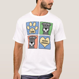 Camiseta Amo mi Schnauzer miniatura