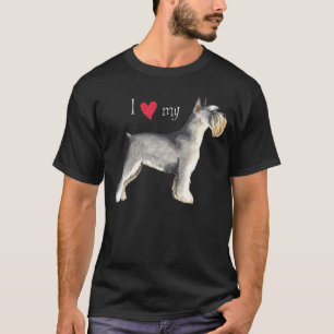 Camiseta Amo mi Schnauzer miniatura