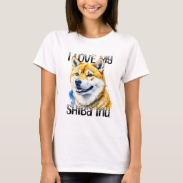 Camiseta Amo Mi Shiba Inu | Propietario de perros