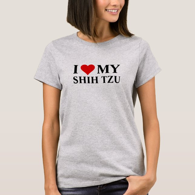 Camiseta Amo mi Shih Tzu (Anverso)