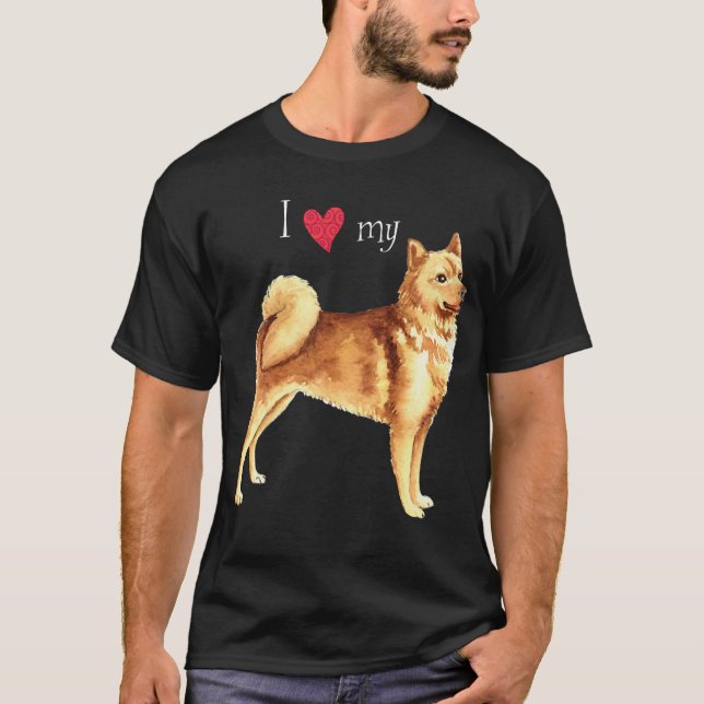 Camiseta Amo mi Spitz finlandés (Anverso)