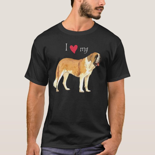 Camiseta Amo mi St Bernard (Anverso)