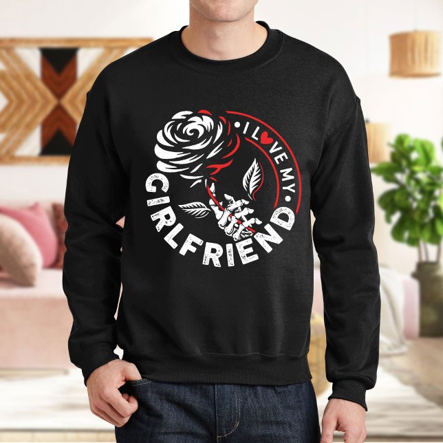 Camiseta Amo mi sudadera novia, San Valentín (Subido por el creador)