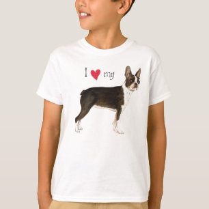 Camiseta Amo mi Terrier de Boston