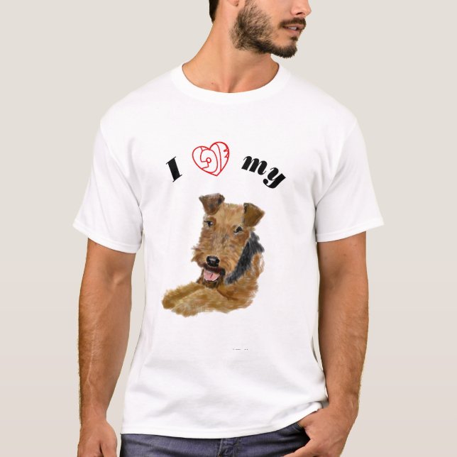Camiseta Amo mi Terrier galés (Anverso)