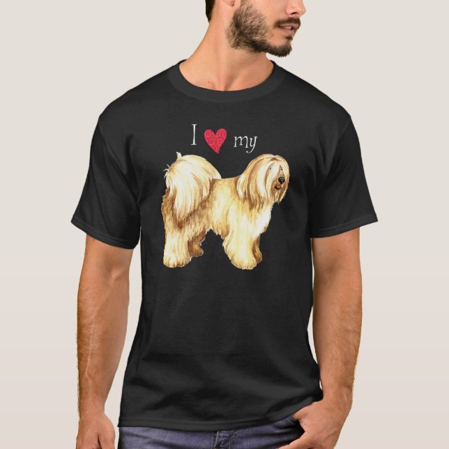Camiseta Amo mi Terrier tibetano (Anverso)