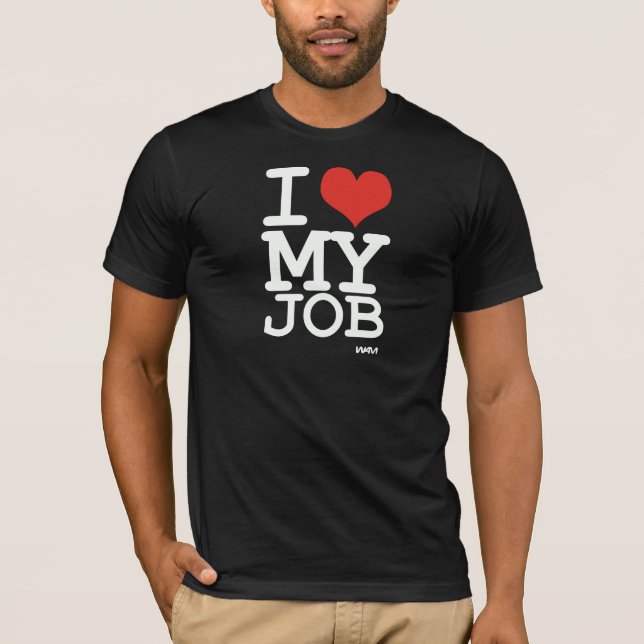Camiseta amo mi trabajo (Anverso)
