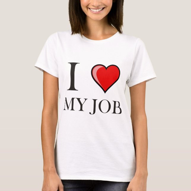 Camiseta Amo mi trabajo (Anverso)