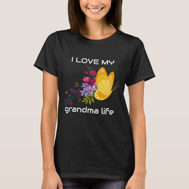 Camiseta Amo mi vida de abuela, cita de la abuela (Anverso)