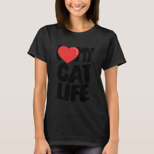 Camiseta Amo Mi Vida de Gato