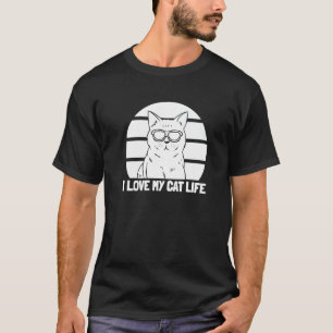 Camiseta Amo Mi Vida De Gato Gato Gato