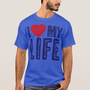 Camiseta Amo Mi Vida Salud Mental Vintage Textos