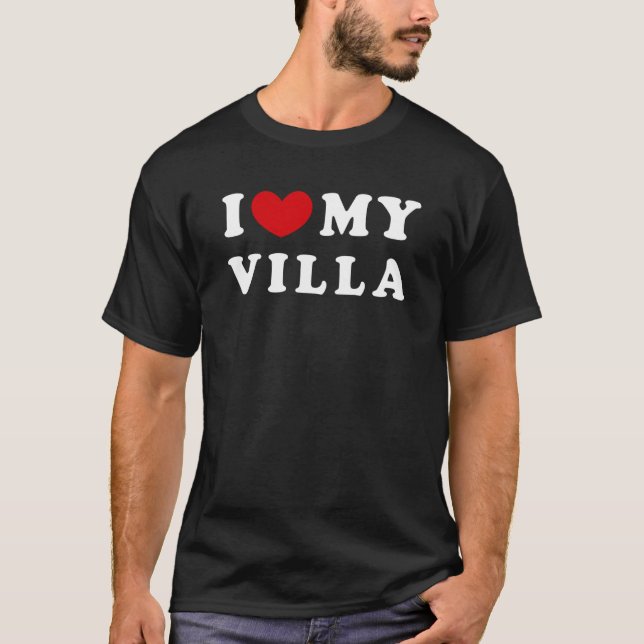 Camiseta Amo mi Villa I Corazón Mi Villa (Anverso)