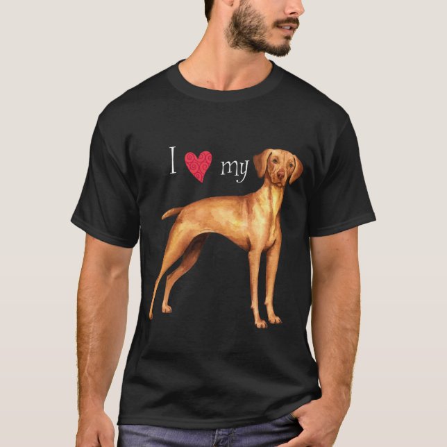 Camiseta Amo mi Vizsla (Anverso)