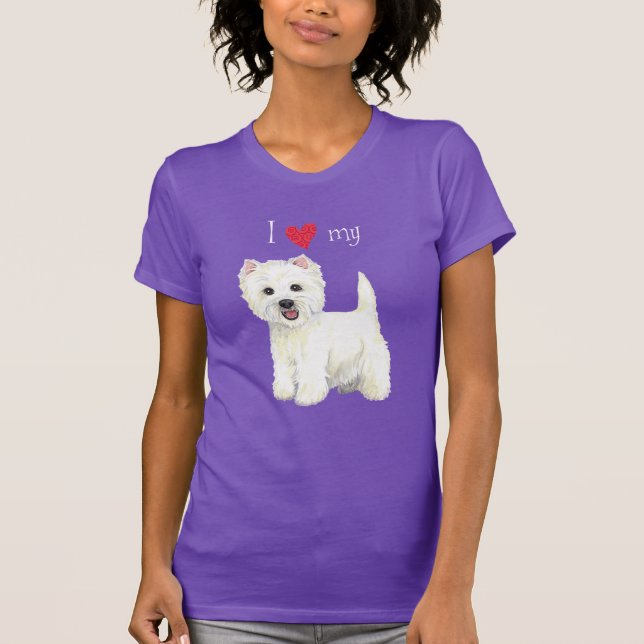 Camiseta Amo mi Westie (Anverso)