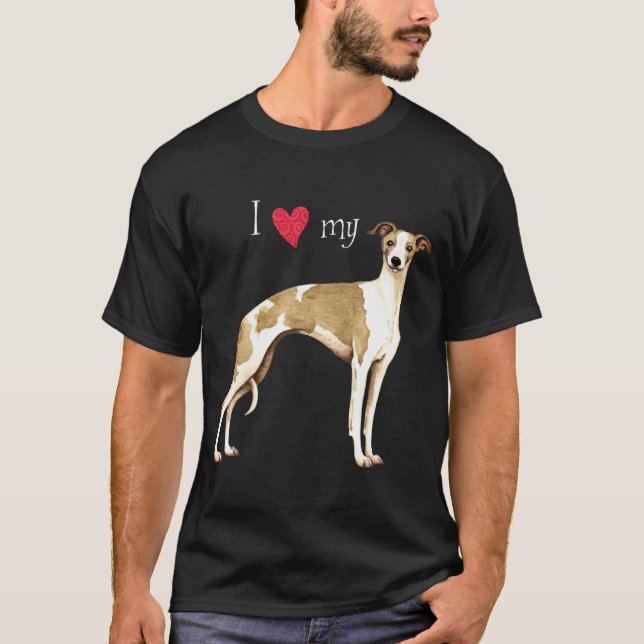 Camiseta Amo mi Whippet (Anverso)
