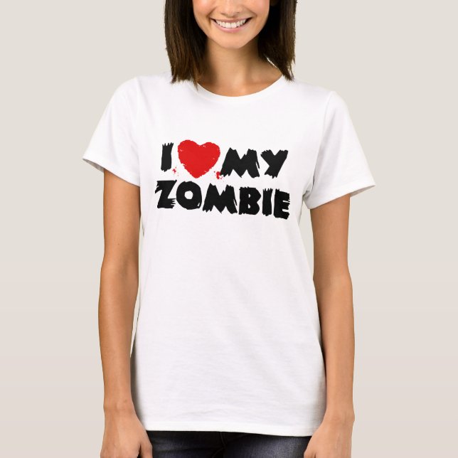 Camiseta Amo Mi Zombie (Anverso)