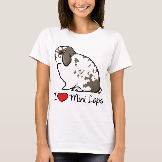 Camiseta Amo mini conejos del Lop (Anverso)