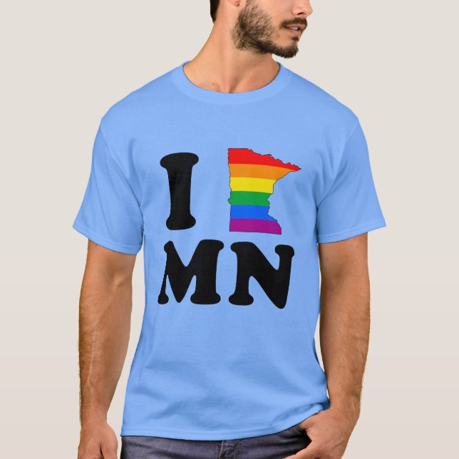 CAMISETA AMO MINNESOTA GAY (Anverso)