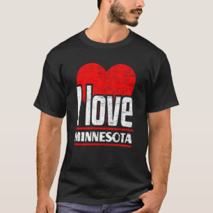 Camiseta Amo Minnesota Mejor Estado Hogar I Heart Minnesota